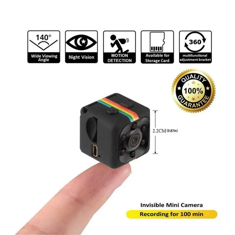 SQ11 мини камера 720P HD Sport DV DVR монитор Скрытая SQ 11 ночное видение микро маленькая