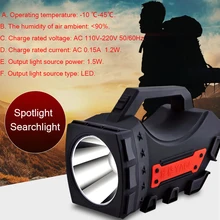 Светодиодный портативный Точечный светильник, поисковый светильник, перезаряжаемый ручной рабочий светильник CREE 10 Вт, портативный фонарь для кемпинга, светильник-вспышка
