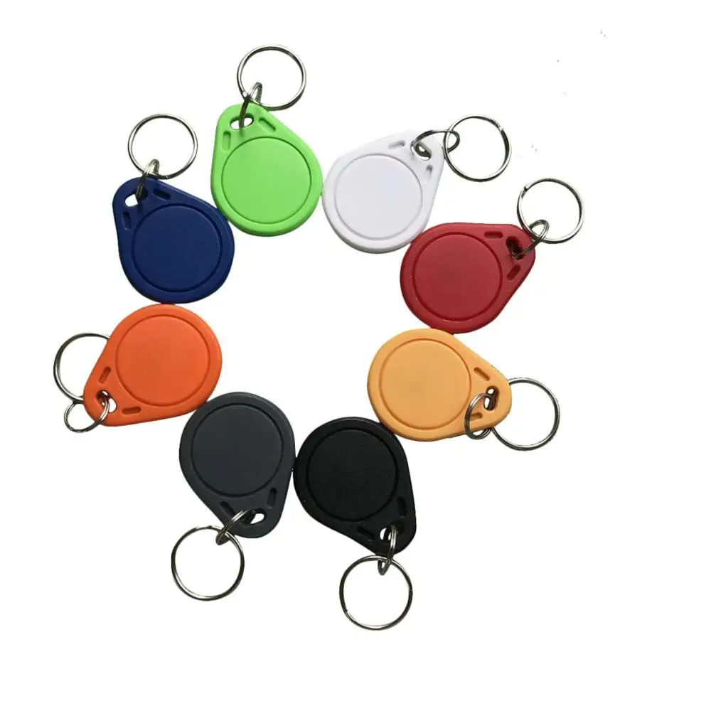 13.56mhz MIFARE Classic 1K RFID Tag ABS ISO 14443A Key fob For Hotel Lock Key (pack of 10) eufy smart lock Access Control Systems