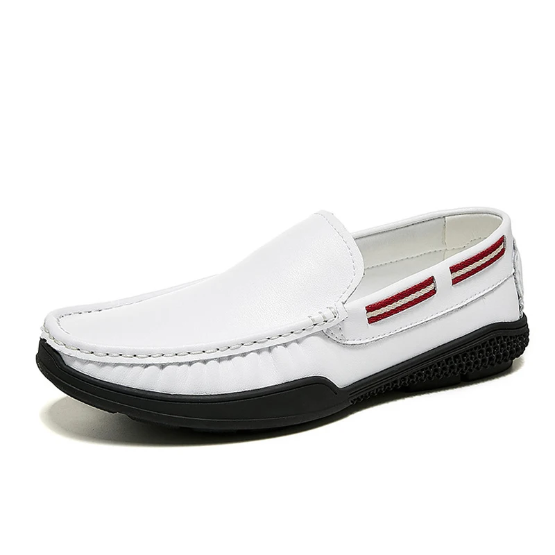 

2019 Spring Summer NEW Men's Loafers Lazy soft Flat Casual Shoes Men Breathable Slip-On Soft Leather Driving Shoes Moccasins