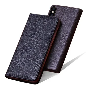 

Nefeilike Xiaomi MI 8 Genuine Leather case Xiaomi MI8 Flip Case Cover Luxury Book Stand back case High quality
