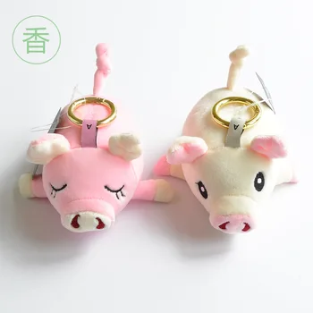 

1pcs Boutique 10cm New type of toy backpack hanging doll machine Plush Keychains toys Girls Bag Car buckle