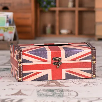 

Creative Zakka British style Home Furnishing ornaments British flag box creative gifts crafts tissue box