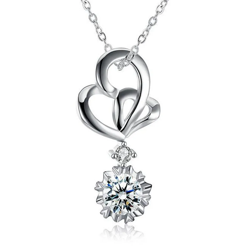 Bulk Collections Pendant Necklace Set 925 Sterling Silver Cubic Zircon