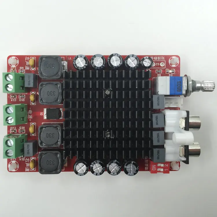 XH M510 TDA7498 высокомощный цифровой усилитель класса D 2*100 Вт автомобильный DC 14 34 в|digital