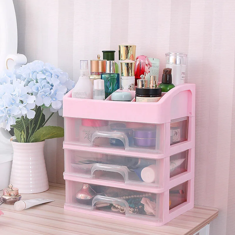 Makeup Storage Shelf Bathroom Office Desk Make UP ...