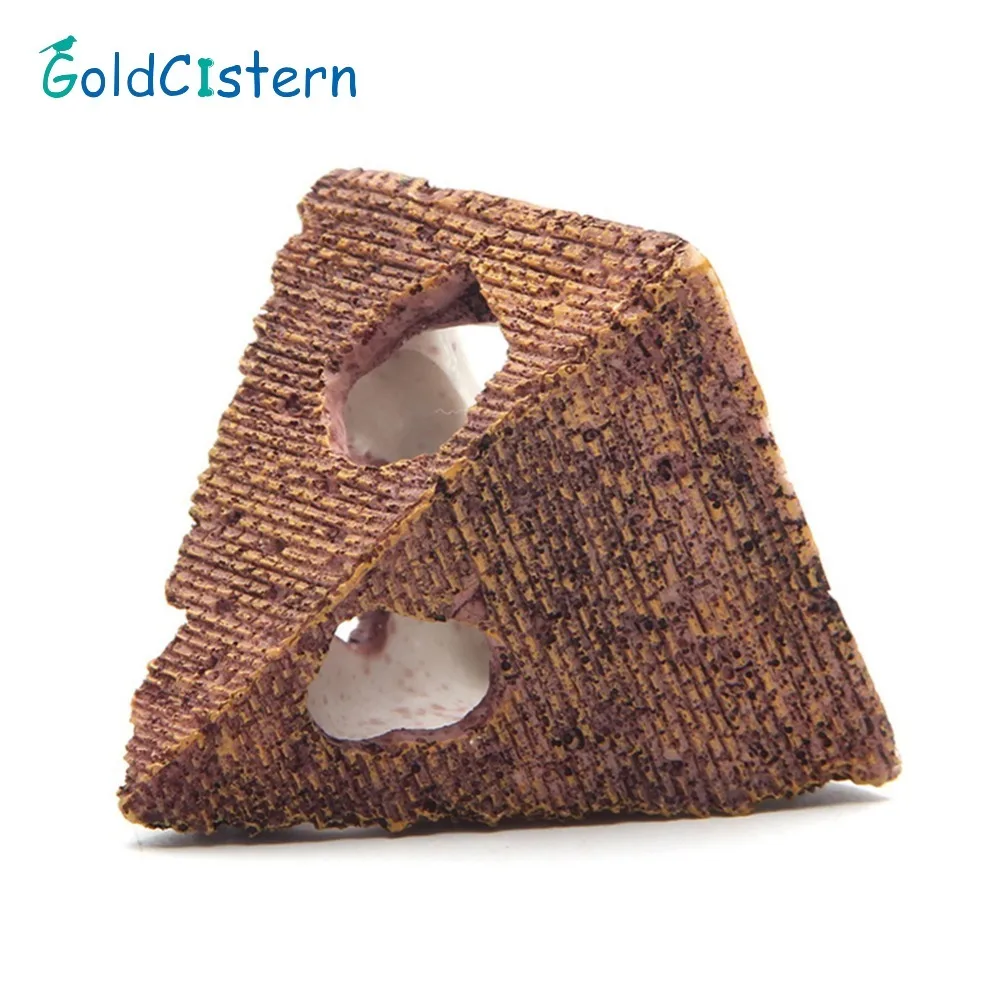 

Simulation Pyramid Shrimp Fish Shelter Aquarium Ornament Ambachten Landscaping Huis Onderdak Voor Kleine Garnalen En Vissen