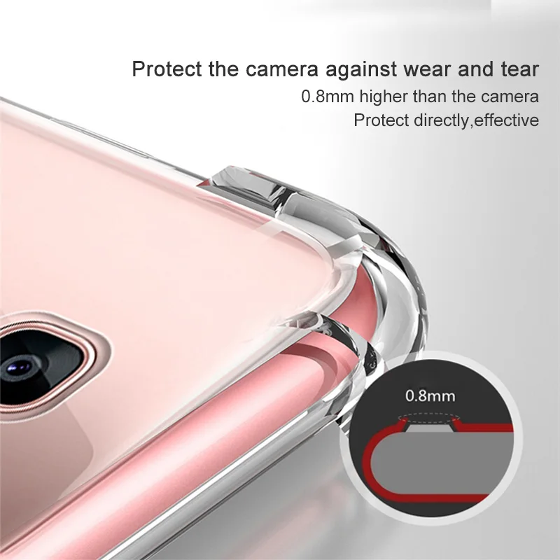 Противоударный прозрачный однотонный Мягкий силиконовый чехол для samsung Galaxy S8 S9 плюс S6 S7 край A5 J3 J5 J7 Note 8 9 J6 J4 A6 A8 крышка