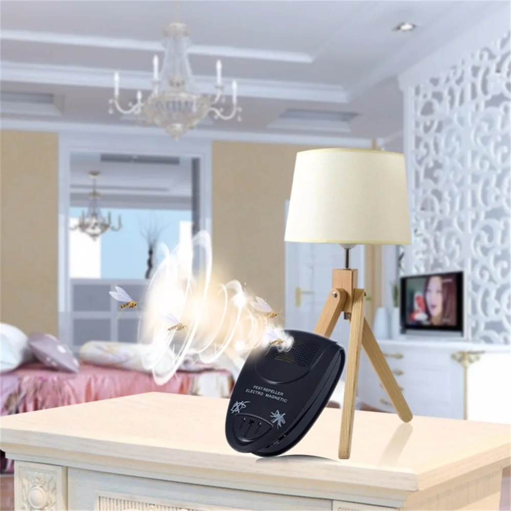 

Home Electronic Ultrasonic Pest Repeller Anti Mosquito Ants Spiders Roaches Repelling 100V-240V Non-toxic US Plug