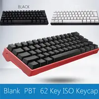 Белый Черный OEM профиль iso Keycap толстые pbt 62 клавиши механическая клавиатура Ключ Шапки пустой ключ Шапки для игр Keyboad