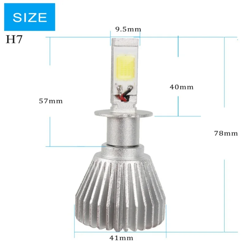 1 пара автомобиля HeadlightH1 H3 H4 H7 H13 880 9004 HB5 80 Вт 6000 К светодиодный лампы Авто внешний свет C6 автомобильных фар источник света