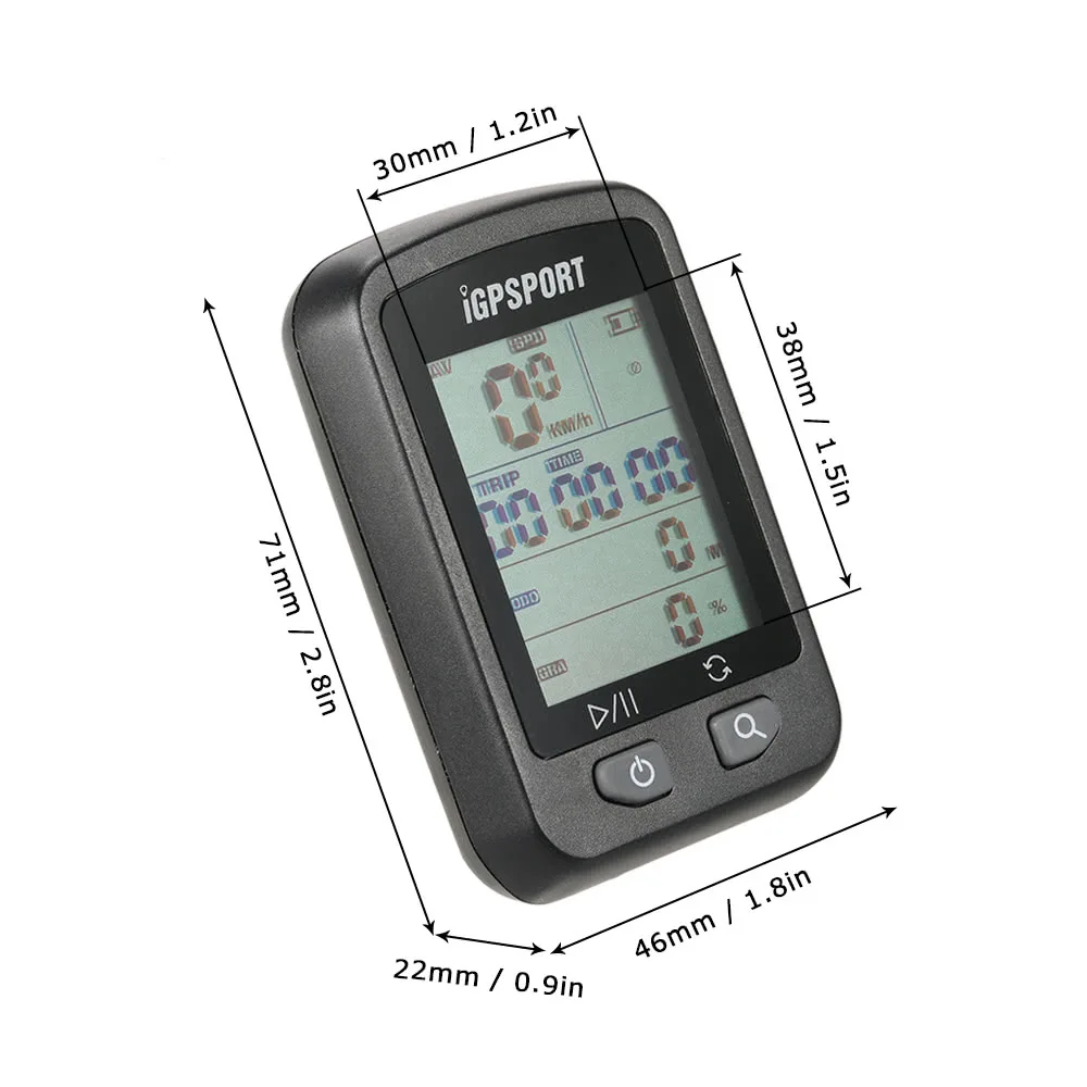 IGPSPORT iGS20E Fahrrad Wiederaufladbare Computer GPS Tacho IPX6 Hintergrundbeleuchtung Wasserdicht