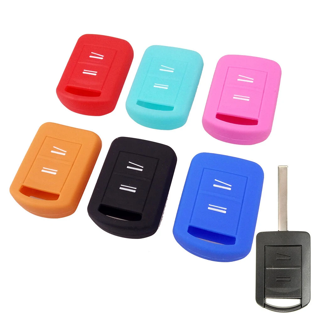 

1Pc Auto Car Key Cover 2 Buttons Silicone Car Key Remote Cover Case For VAUXHALL OPEL CORSA C COMBO MERIVA AGILA 2000-2003