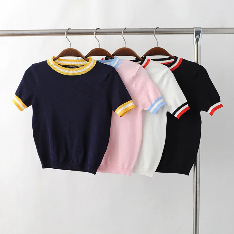 

sexy crop sweater women autumn fashion knitted short sleeve pullover jumpers pull femme sweaters sueter mujer sweter