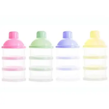 

Three Layer Transparent Baby Milk Powder Box Milk Powder Lattice Removable Portable