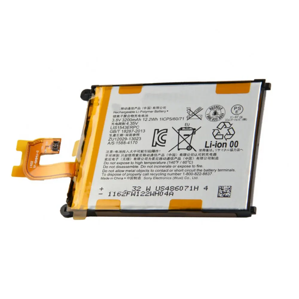 Высокое качество Замена батареи Аутентичные 3200mAh LIS1543ERPC для Sony Xperia Z2 L50T D6502 D6503 L50