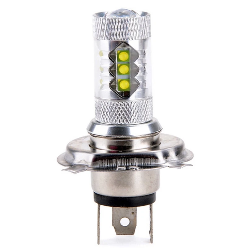 

2pcs H4 80W Led Chip White cars Fog lights Bulb auto Lamp 12V 6000K Signal Tail parking car light source car led bulbs