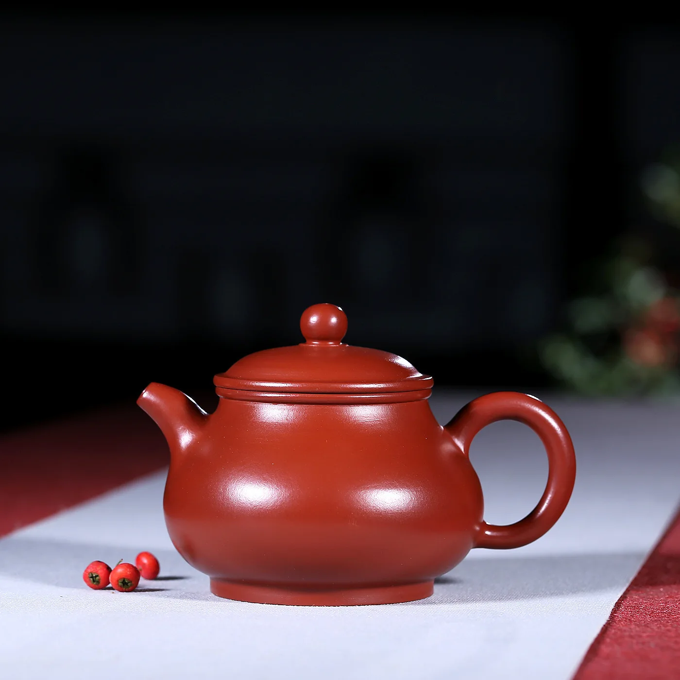

Teapot Yixing Bright Red Robe Full Manual Pan Pot Teapot Kungfu Online Travel Tea Set Gift Infusion Of Tea Kettle Wholesale