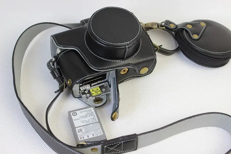 Роскошный чехол из натуральной кожи для Olympus OM-D OMD EM10 II EM10 Mark II(Объектив 14-42 мм) с батареей для камеры
