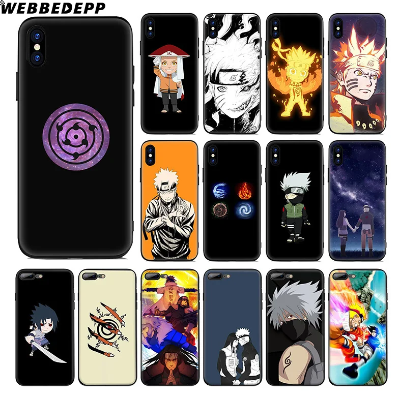 WEBBEDEPP логотип Akatsuki Наруто крутой Мягкий силиконовый чехол для Apple iPhone 11 Pro Xr Xs Max X