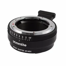 Commlite Lens Mount Adapter w/ Aperture Dial for Nikon F AF-S G Lens to Sony E NEX Camera A7 A7R A7RII A7SII A6300 A6000 NEX-7
