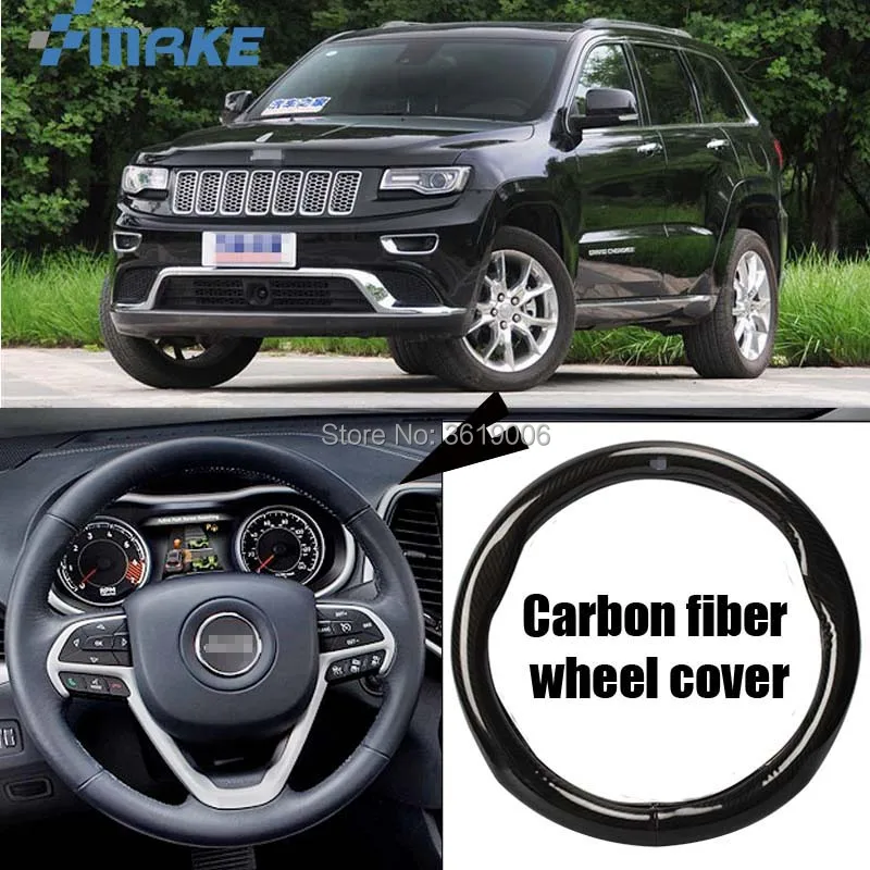smRKE Car Accessories For Jeep Grand Cherokee Black Carbon Fiber