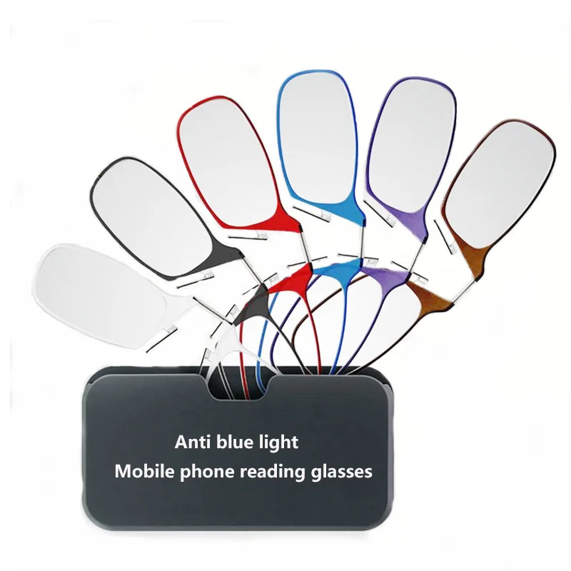 Personality Defence Blue Light Read Nose Clip Presbyopic Glasses Tr90 Men And Women Portable | Аксессуары для одежды