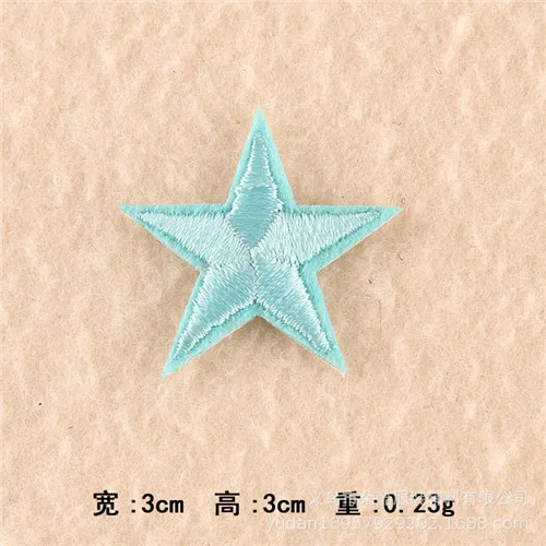 10pcs Small star embroidered patch DIY cartoon badge hat  logo accessories of iron on application  transfers 