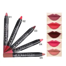 Милое лицо 5 шт./компл. матовая длительное Губная Помада Жидкая 5 цветов Водонепроницаемый Блеск для губ