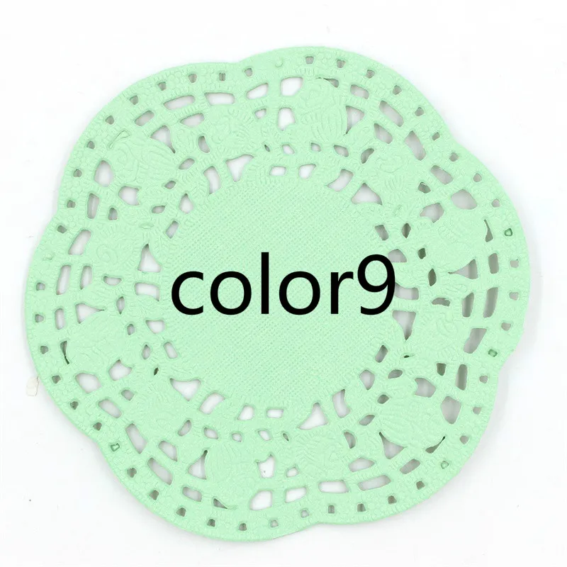 Ksccraft 4," Цветные Цветочные кружевные бумажные салфетки/салфетки для свадебной вечеринки, товары для украшения скрапбукинга, бумажные изделия - Цвет: color9