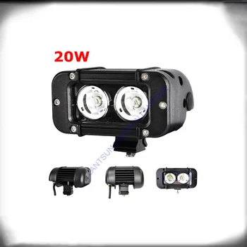 

1 piece 5inch 20W spot single row led light bar for trucks auto products lantsun