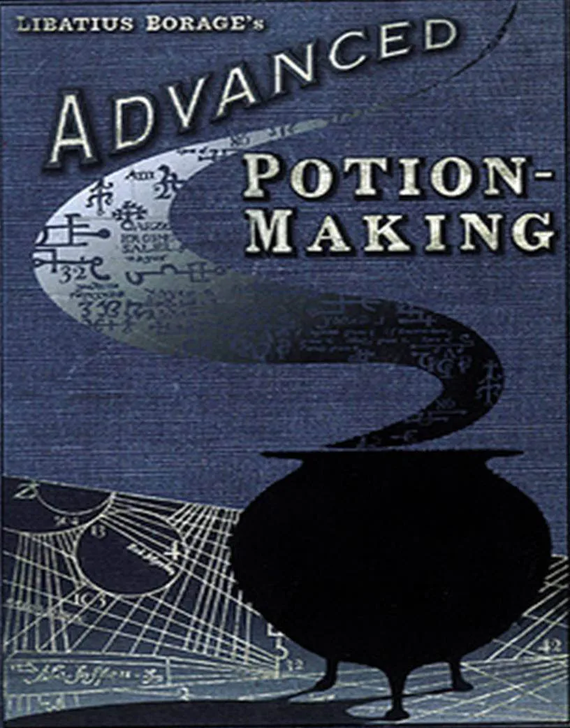 

Advanced Potion Making Book cover Locket Necklace keyring silver & Bronze tone B1029