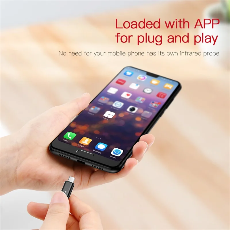 Пульт дистанционного управления Baseus Mini Keychain для Samsung Huawei Type C USB интерфейс Smart IR