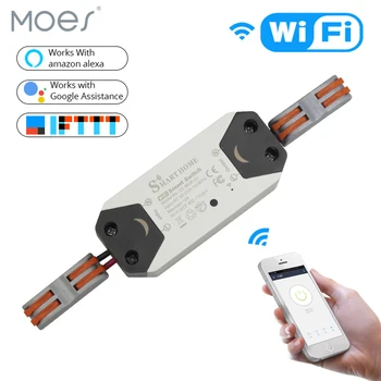 

DIY WiFi Smart Light Switch Universal Breaker Timer Wireless Remote Control Works with Alexa Google Home Smart Home Automation