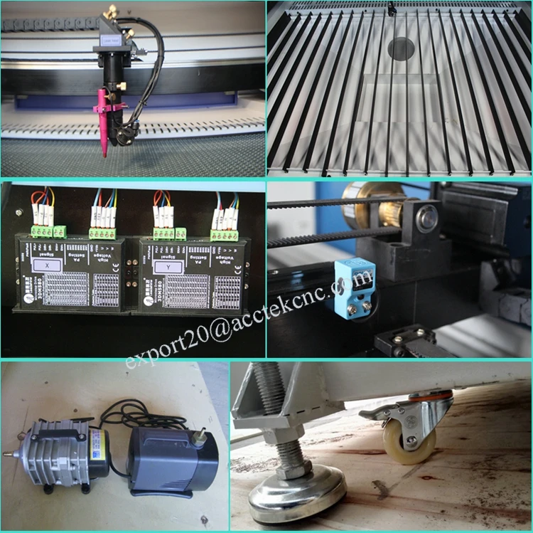 Acctek 80 Вт 100 150 cnc co2 лазерный резак по дереву акриловая кожа лазерная