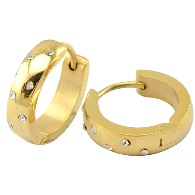 Self piercing hoop earrings Clearance
