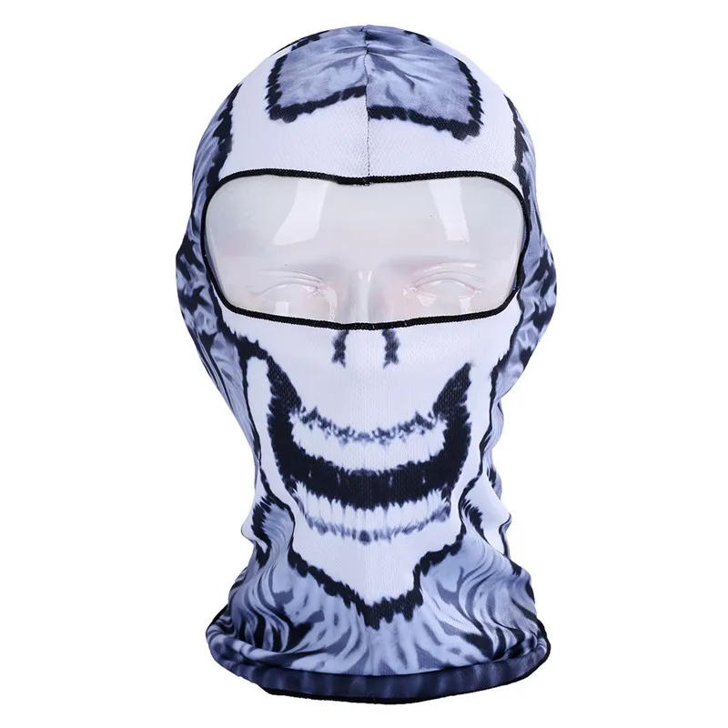 3D Череп Балаклава мотоциклетная маска Балаклава ветрозащитная дышащая Байкерская гоночная Кепка шлем Защита для лица капюшон - Цвет: BB31