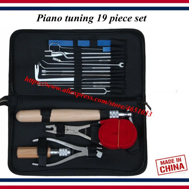 

Piano tuning tools accessories - Piano maintenance tools (18 tools +1 bag) - Piano parts