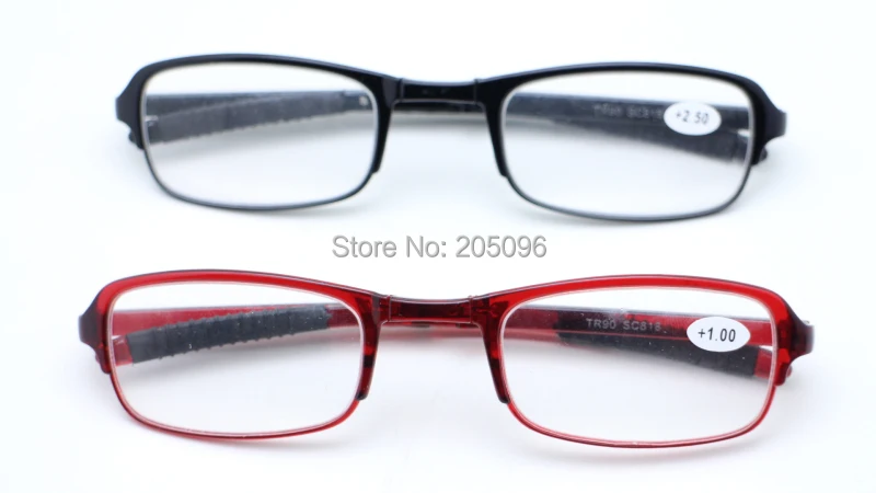 Розничной продажи, прочие легкий вес полный обод TR90 удобный складной унисекс очки для чтения с мини-чехол на молнии для старых для мужчин для женщин
