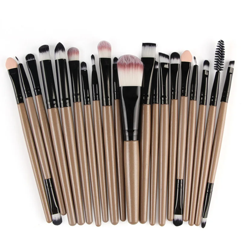 Clearance Sale 20 Pcs Brushes for Makeup Set Tools Make-up Makeup Brushes Foundation Blusher Powder Contour Eyeshadow Eyebrow (27)