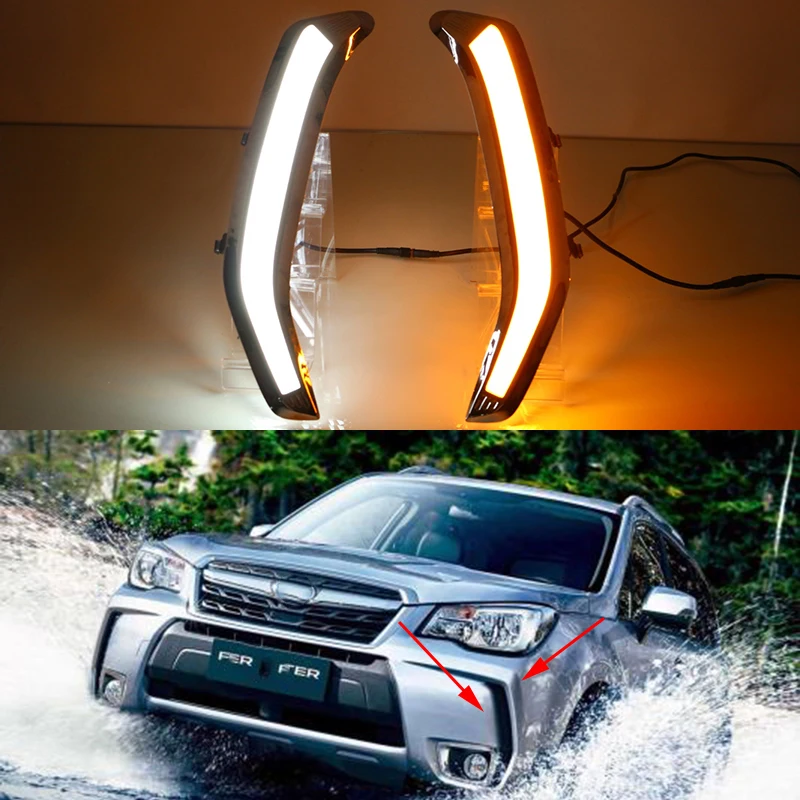 Car Flashing LED Daytime Running Light DRL for Subaru Forester 2013