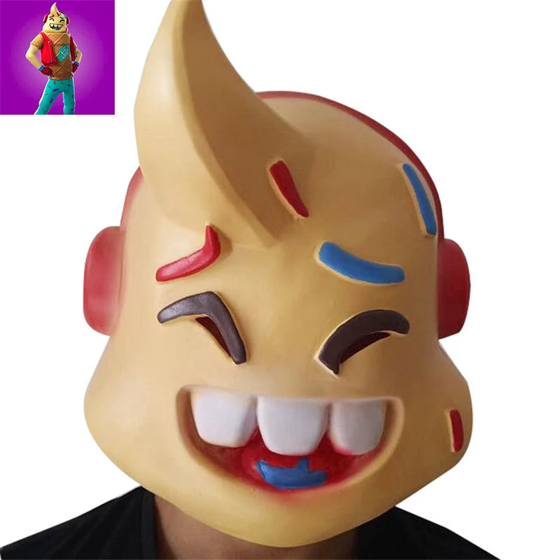 

Lil Whip Mask Game Battle Royale Raptor Cosplay Latex Mask For Kids Birthday Party Props Halloween Skull Trooper Adult Helmet