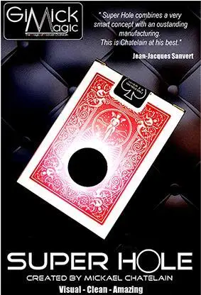 SUPER HOLE by Mickael Chatelain (Gimmick+online instruct) Close up magic tricks,illusion,card magic,fun,street,bar trick цена SUPER HOLE by Mickael Chatelain (Gimmick+online instruct) Close up magic tricks,illusion,card magic,fun,street,bar trick цены онлайн