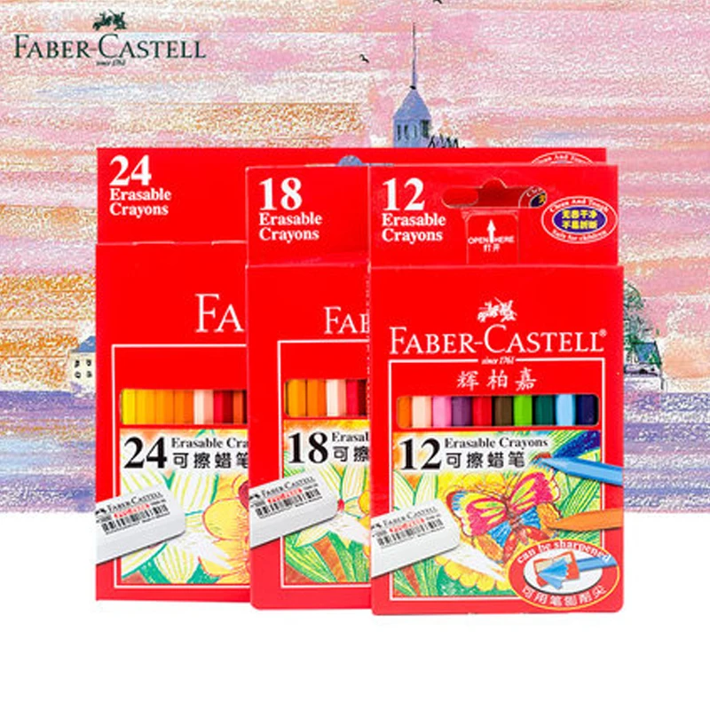 Faber-Castell шестигранный моющийся карандаш 1223-12 цветов/18 цветов/24 цвета для детской живописи шестигранный моющийся карандаш