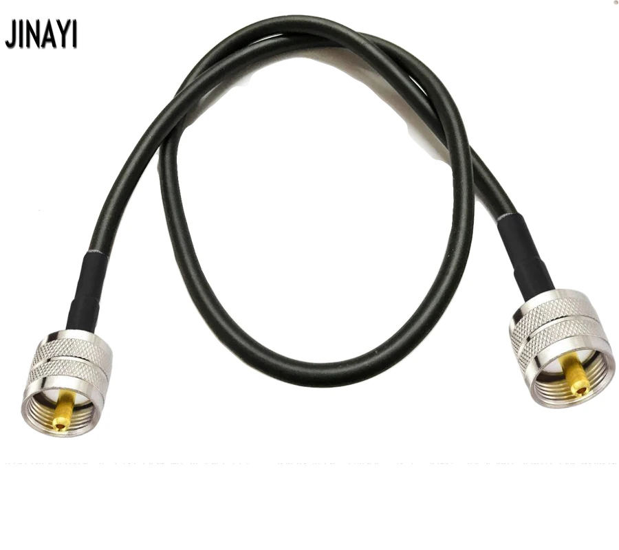 2 pcs UHF Male PL259 to UHF Male Connector RF coax Cable RG58 50 3