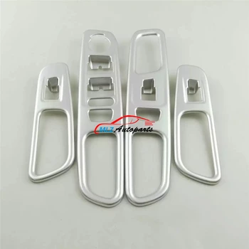 

Door Handle Window Lifter Button Cover Trim Glass Adjustment Panel Matte Frame 4P For Jeep Renegade 2015 2016 LHD