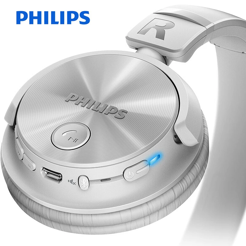 Philips Bluetooth Headphone SHB3060 Wireless headset with Micro USB Lithium Headband Battery 11 Hours Music Time for S9 S9 Plus