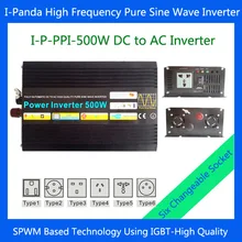 500W adapter car power inverter Pure sine wave inverter 500W with selectable socket High frequency DC to AC power inverter 500W