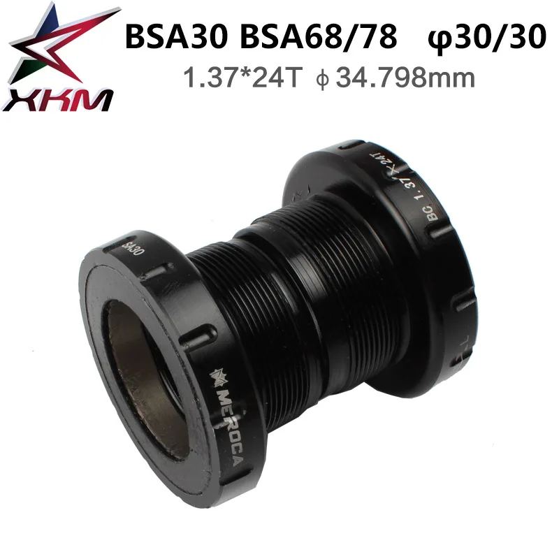 

MTB Mountain Bike BSA30 BB68 Threaded Bottom Bracket Axle 68/35MM Turn BB30/PF30/386 Crankset Axis Shaft