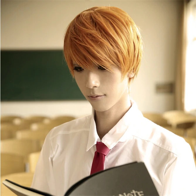 Wholesale Anime Death Note Yagami Light Golden Yellow ...